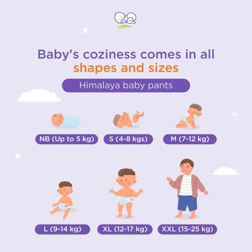 HIMALAYA Baby Diapers Small S Buy 54 HIMALAYA Pant Diapers for babies weighing 7 Kg Flipkart