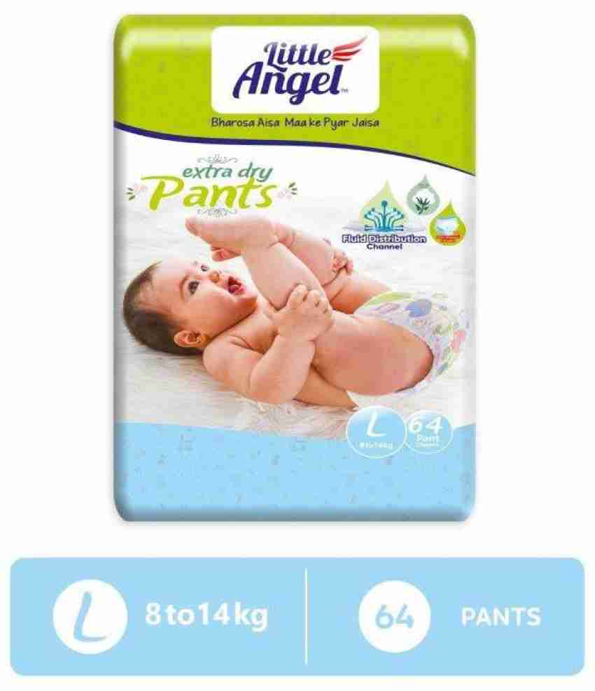 Little Angel Baby Diaper Pants - L - Buy 64 Little Angel Pant Diapers |  Flipkart.com