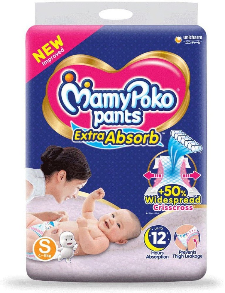 Mamy Poko Pants Standard Pant Style Large Size Diapers 34 Count