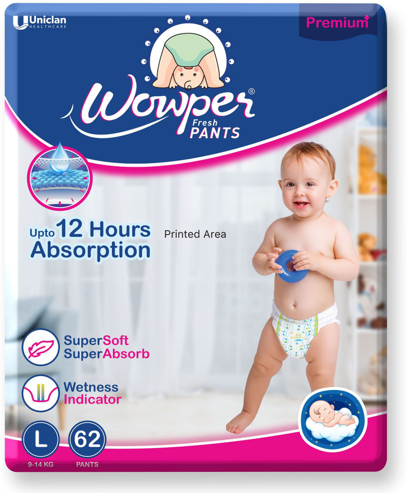 Diapers with wetness sales indicator