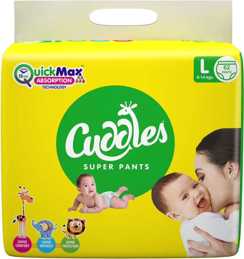 Green Cuddles Pant Style Diapers Large Size