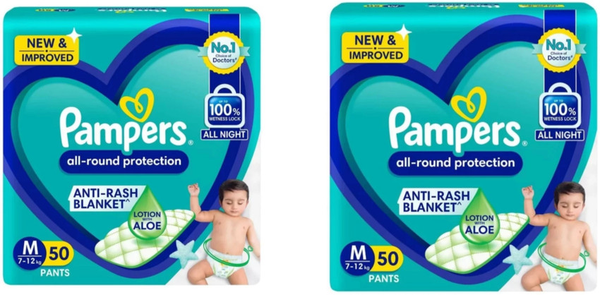 Pampers All Round Protection Pants Medium size baby diapers 50
