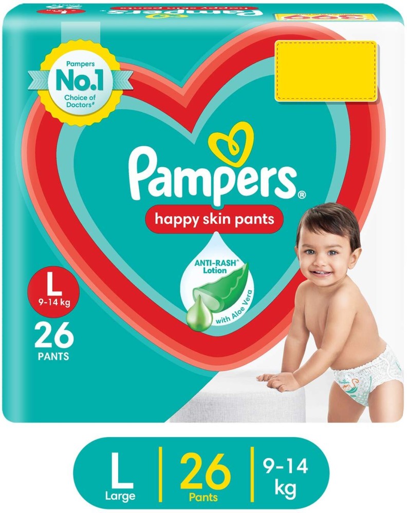 Buy Pampers All round Protection Pants Large size baby diapers LG 128  Count Lotion with Aloe Vera  Premium Care Pants Large size baby diapers  LG 132 Count Softest ever Pampers pants