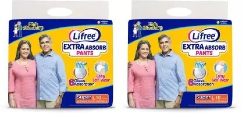 Buy Lifree For Men  Women Adult Extra Absorb Pant XL 35  49 inches 10  count Online at Best Prices in India  JioMart