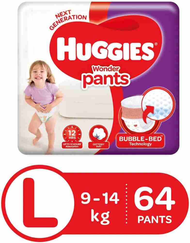 Huggies Wonder Pants L 64 Baby Diaper Pants Large Size L Buy