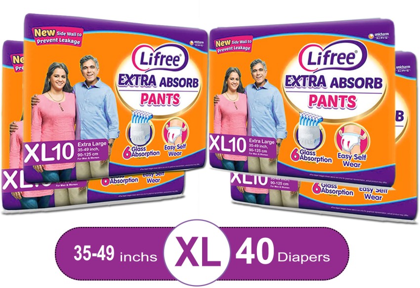 Lifree Adult Pant Style Diapers Extra Large Size Xl
