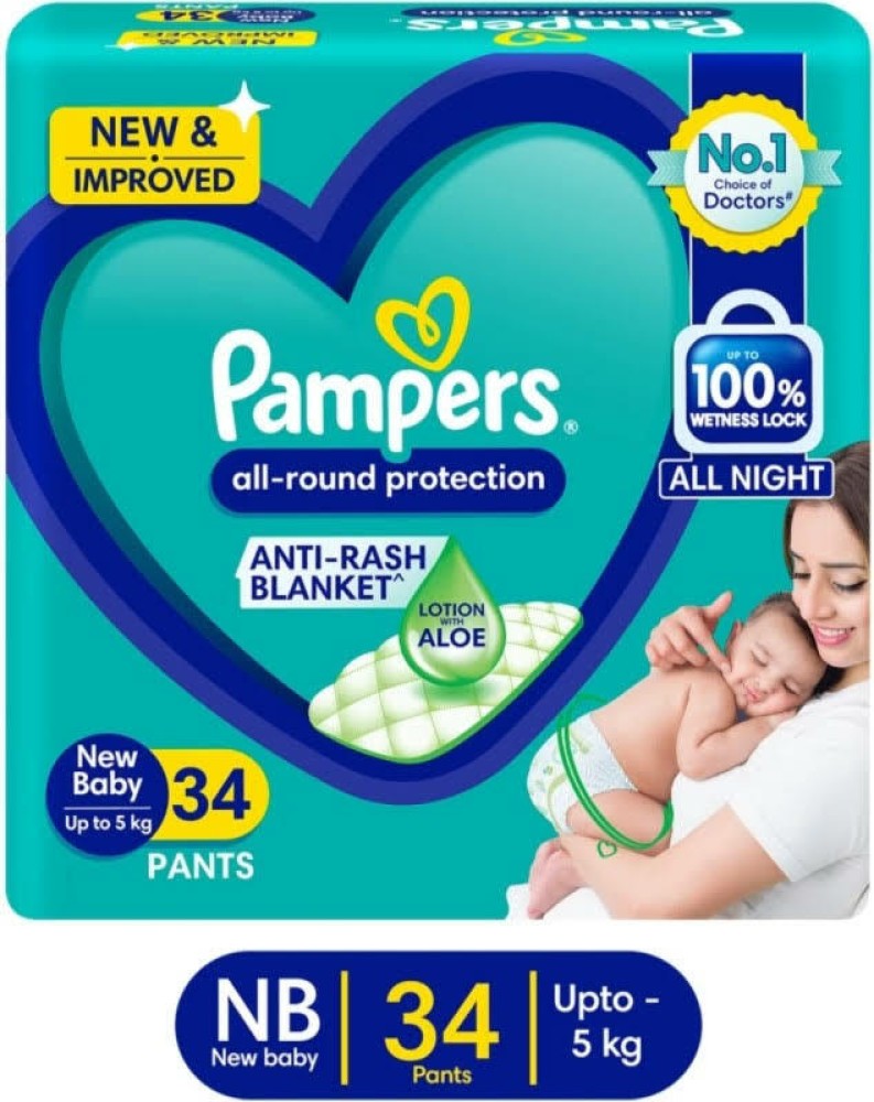 Pampers Baby Dry Taped Diapers Medium - 34s
