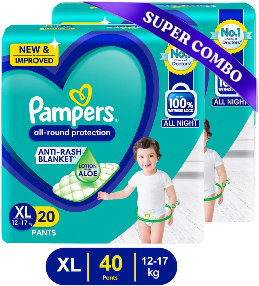 Buy Pampers Baby-Dry Pants Diapers With Aloe Vera Lotion Size 5