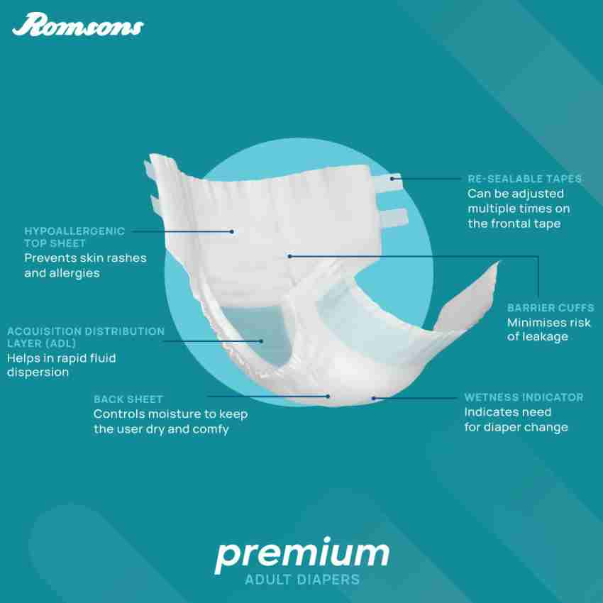 Dignity Premium Pull Ups Adult Diaper Medium-Large 10 Pcs, Waist