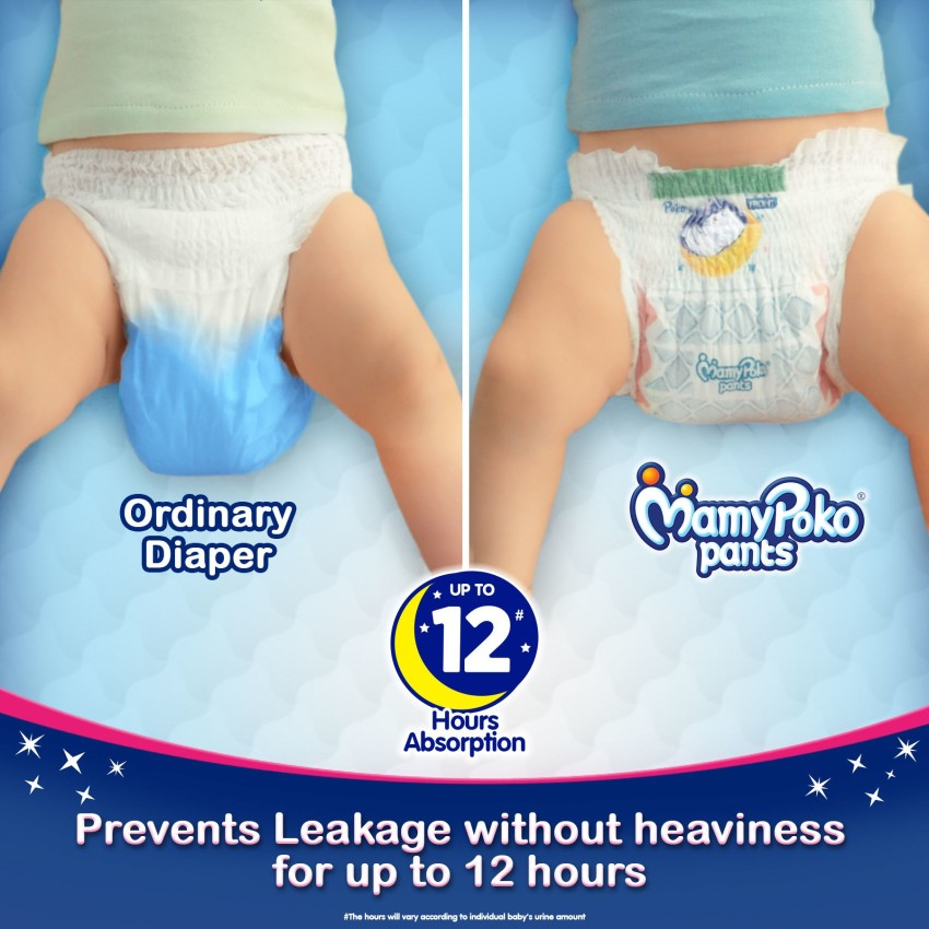 Mamypoko Pants Medium Size L Diapers (for Unisex Baby,pack Of 100