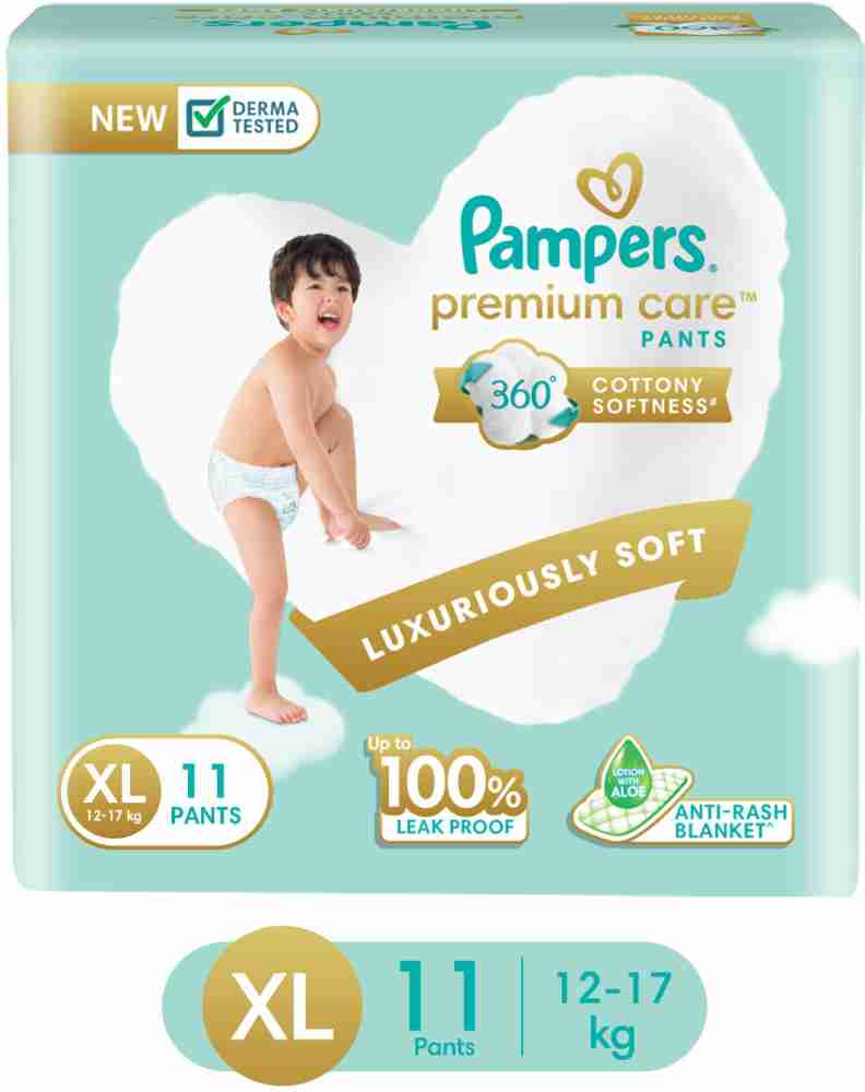 Pampers Premium Care Pants, Extra Large size baby diapers (XL), 108 Co –  LazyShoppy