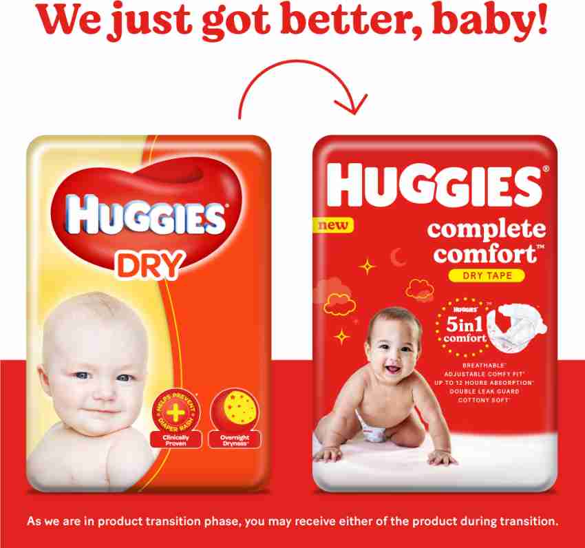 Huggies taped diapers store medium