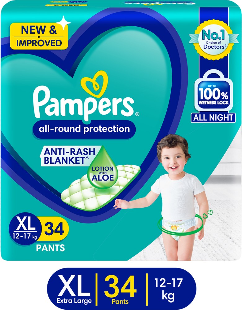 Pampers Baby Dry Flex Size 4 Diapers, 34 ct - Pay Less Super Markets