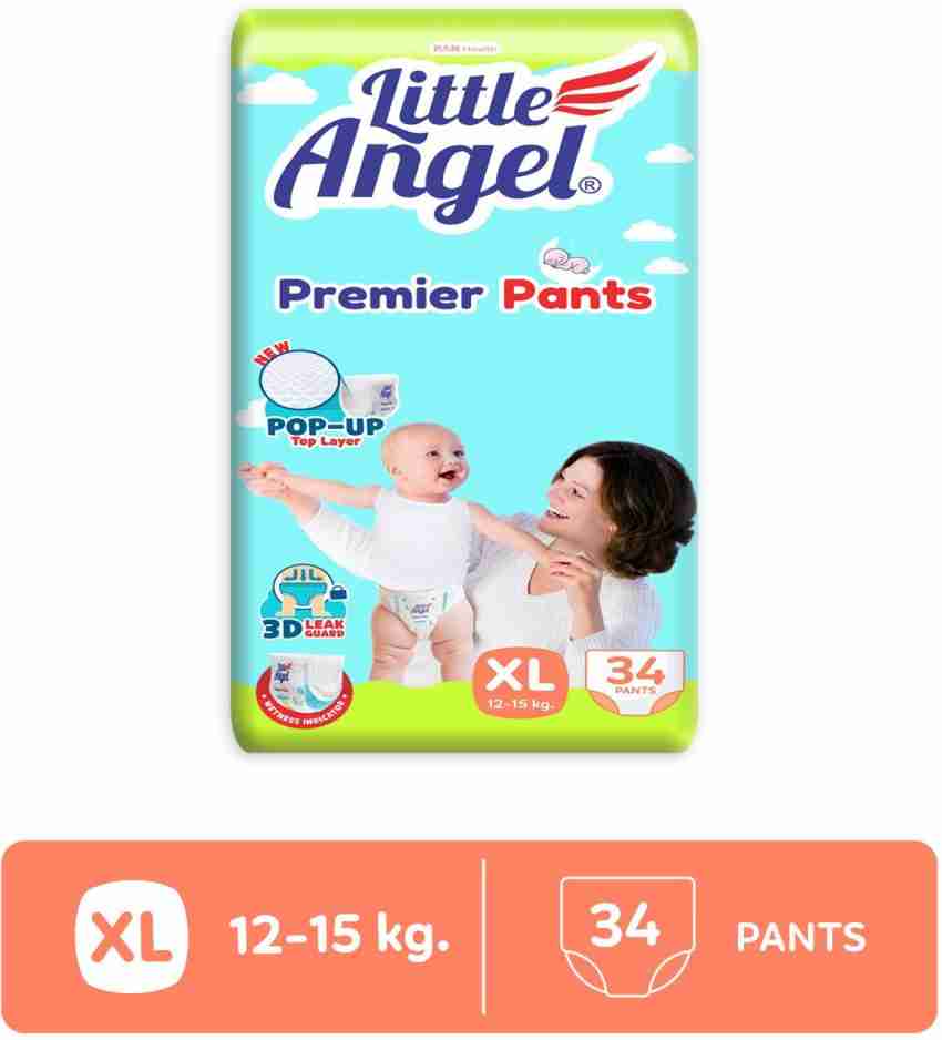 Little Angel Premier Baby Diaper Pants - XL - Buy 34 Little Angel Pant  Diapers | Flipkart.com