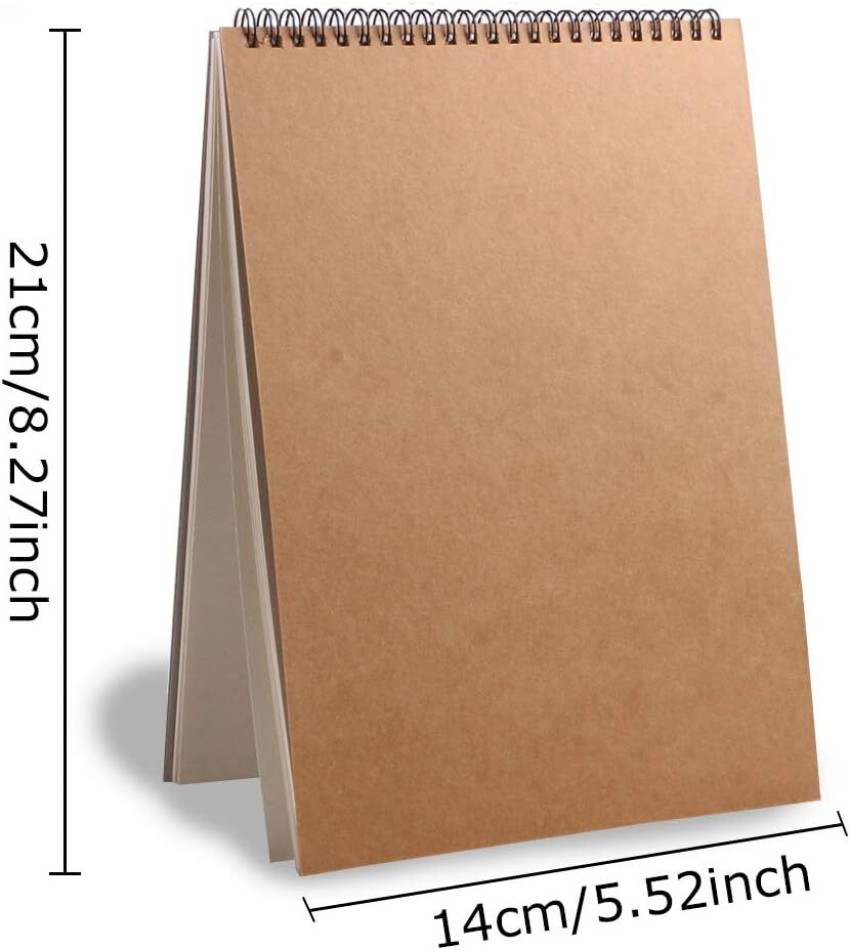 Yangte Kraft Paper/Soft Cover Blank Notepad Sketch Drawing Pad Art Book for  Adults Kid A5 Note Pad Blank 120 Pages Price in India - Buy Yangte Kraft  Paper/Soft Cover Blank Notepad Sketch