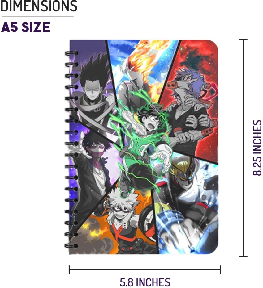 ComicSense My Hero Academia Anime Heroes & Villains Sketchbook A5 Notebook  Unruled 120 Pages Price in India - Buy ComicSense My Hero Academia Anime  Heroes & Villains Sketchbook A5 Notebook Unruled 120