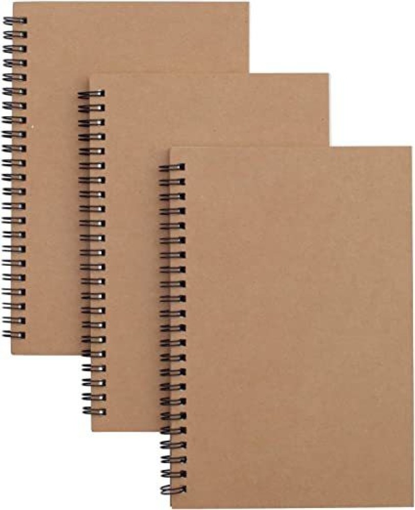 EOOUT 3 Pack A5 Spiral Notebook, Ruled Journal, Hardcover Notebook
