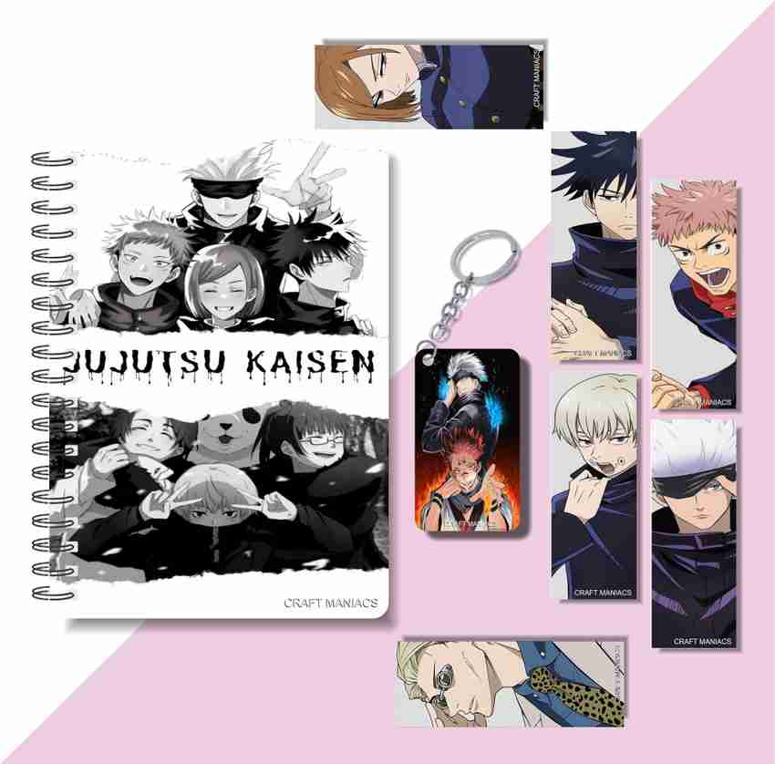 craft maniacs JUJUTSU KAISEN DIARY ,6 FREEBIE BOOKMARKS & ONE WOODEN KEYCHAIN A5 Diary RULED 160 Pages Price in India - Buy craft maniacs JUJUTSU KAISEN DIARY ,6 FREEBIE BOOKMARKS & ONE craft maniacs JUJUTSU KAISEN DIARY ,6 FREEBIE BOOKMARKS & ONE WOODEN KEYCHAIN A5 Diary RULED 160 Pages Price in India - Buy craft maniacs JUJUTSU KAISEN DIARY ,6 FREEBIE BOOKMARKS & ONE
