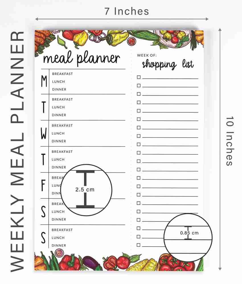 Inkdotpot Meal Planner Regular Planner Unruled 54 Pages Price in India -  Buy Inkdotpot Meal Planner Regular Planner Unruled 54 Pages online at