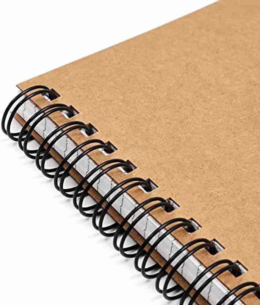 TWONE 9 Pack Kraft Brown Soft Cover Notebook Journals A5 Size