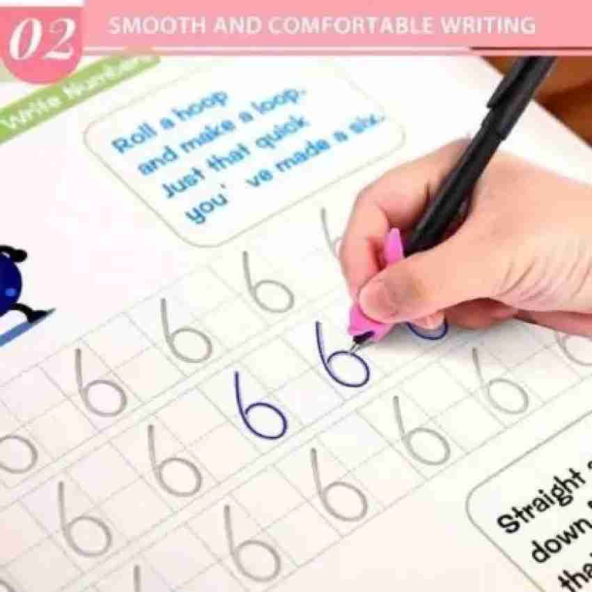 English Groove Magic Practice Copybook Children's Book Learning Numbers  Letters Calligraphy Writing Exercise Books Montessori Calligraphy Children  No