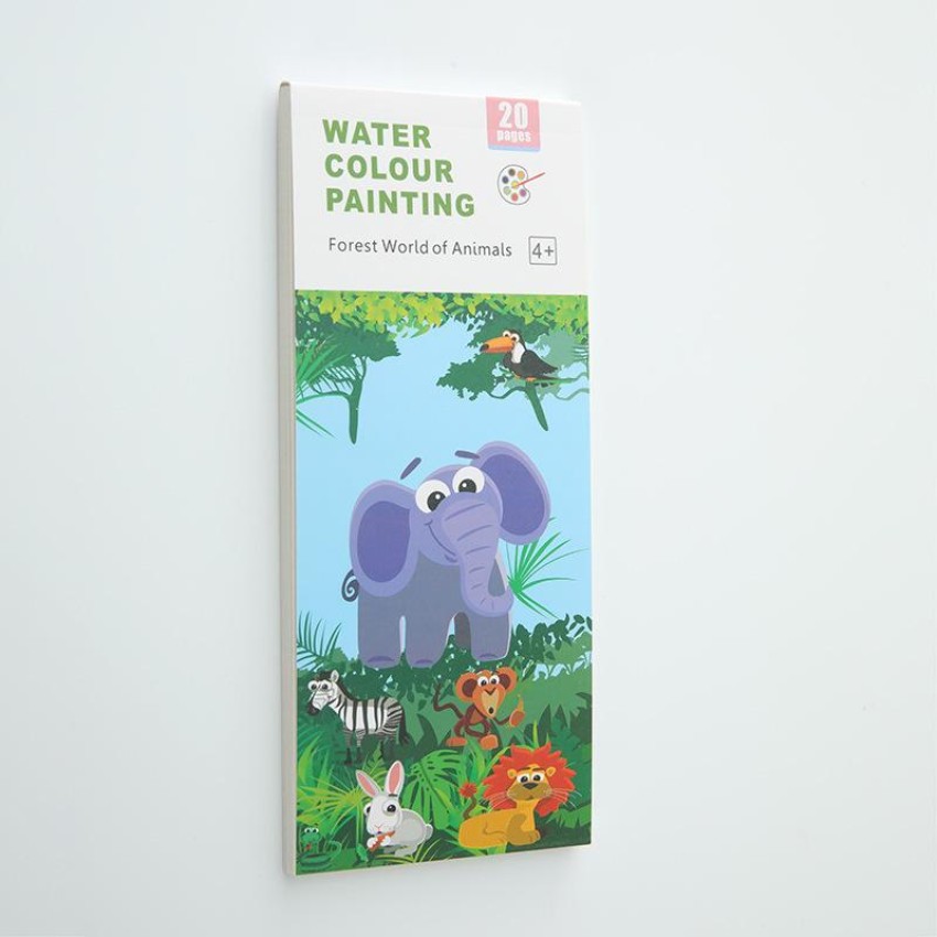 Pocket Watercolor Painting Book for Kids, Watercolor Bookmarks for