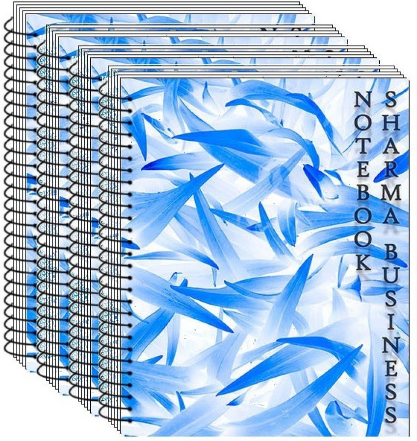 SHARMA BUSINESS A4 Soft Cover Spiral Notebook 4-Pack Blank Spiral