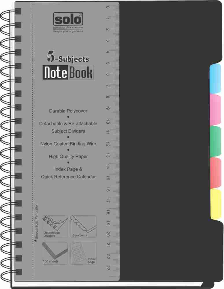 Mr. Pen- A5 Leather Notebook Binder, A5 Binder 6 Ring, Planner Cover,  Planner Binder Refillable, Magnetic Ring Binder