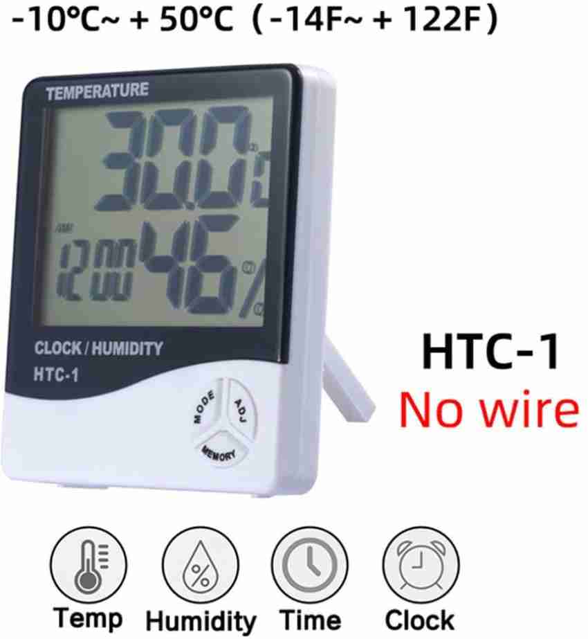 SWADESI BY MCP Room Thermometer Temperature Humidity Meter LCD