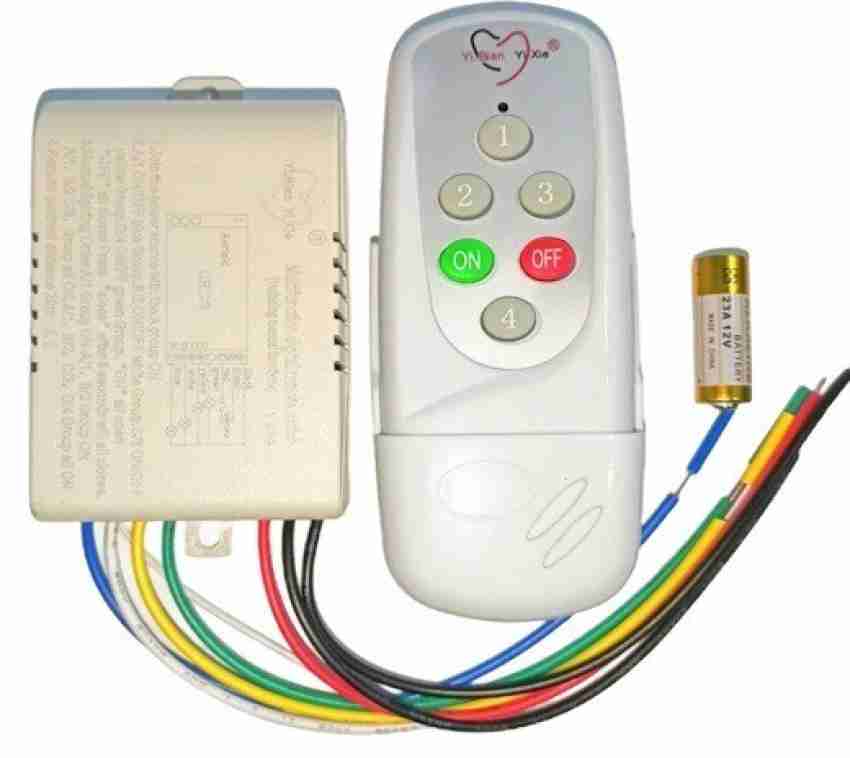 3 Ways ON OFF 220V Wireless Remote Control Switch, For Home Automation