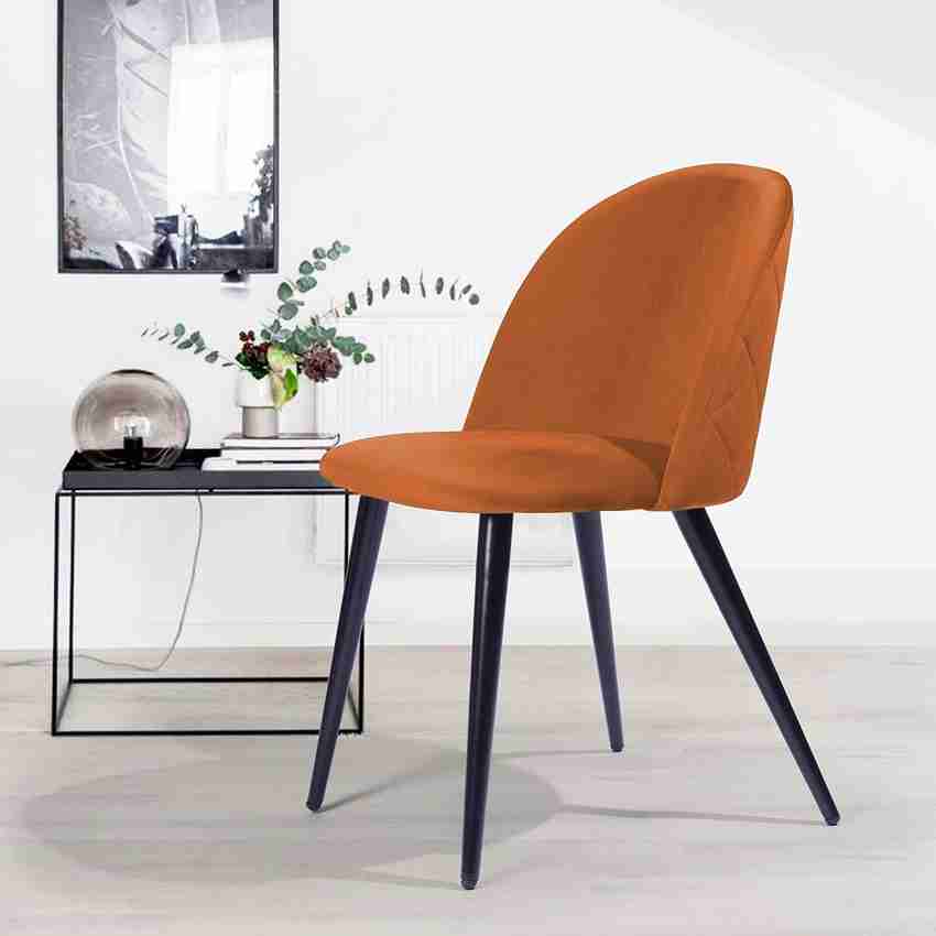 Finch Fox Romantic Vintage Dining Chairs Rustic Orange Velvet