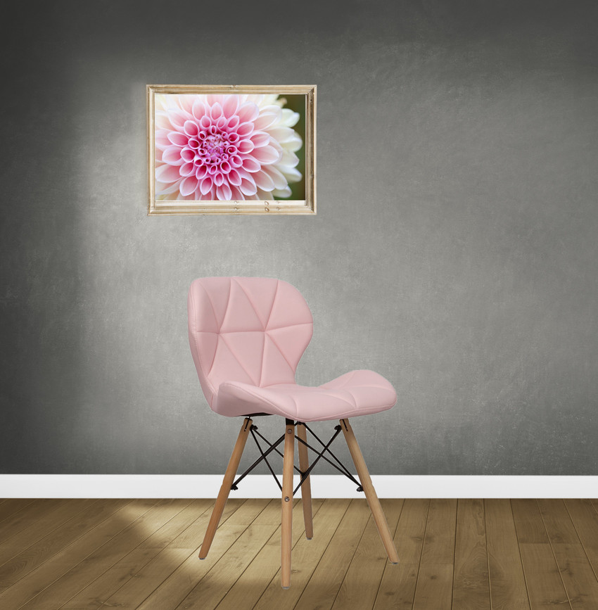 Pink eames store chair