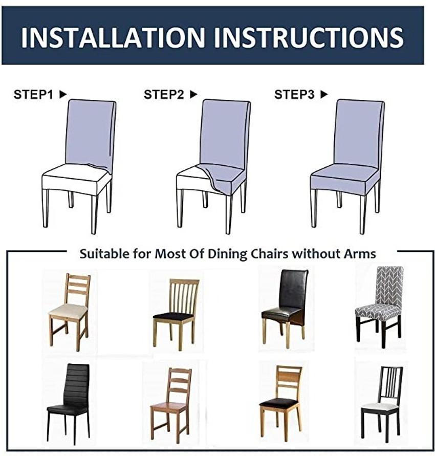 Fabric dining chair covers deals