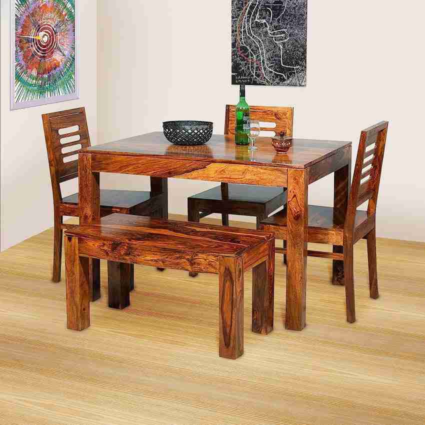 Dining table set store sheesham wood