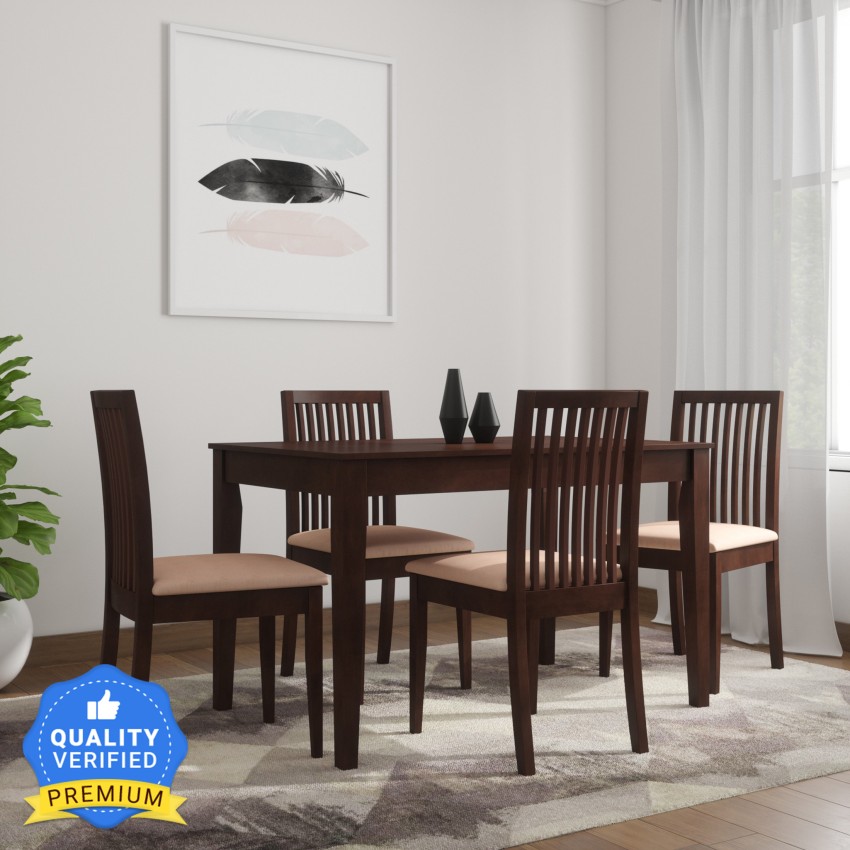 Nilkamal Berry Solid Wood 4 Seater Dining Set Price in India Buy