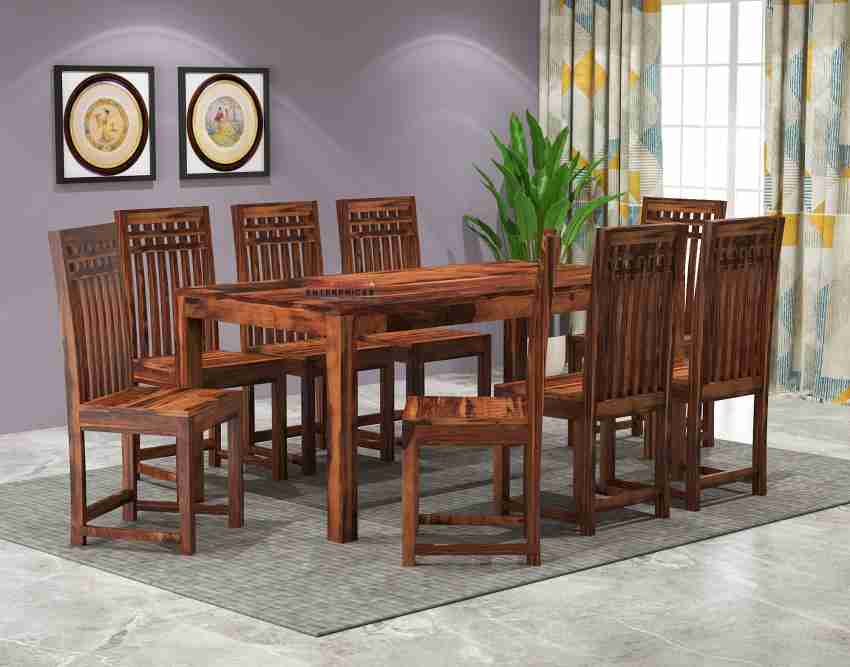 Sheesham wood dining table 8 seater hot sale