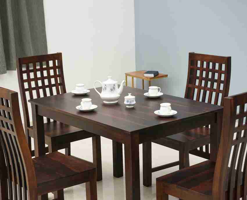 4 seater square dining table size discount
