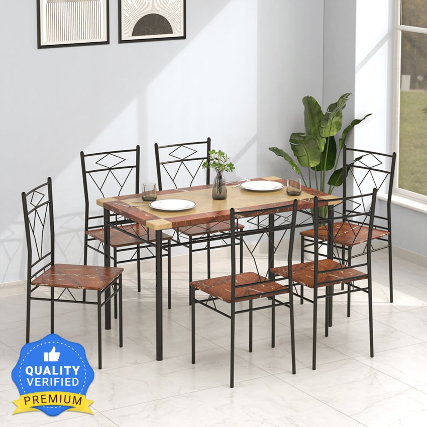 Wrought iron dining table 6 deals seater