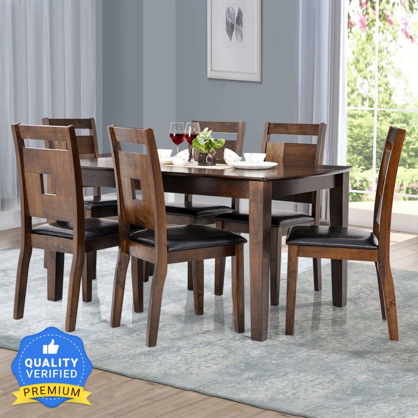 RoyalOak Solid Wood 6 Seater Dining Set Price in India Buy