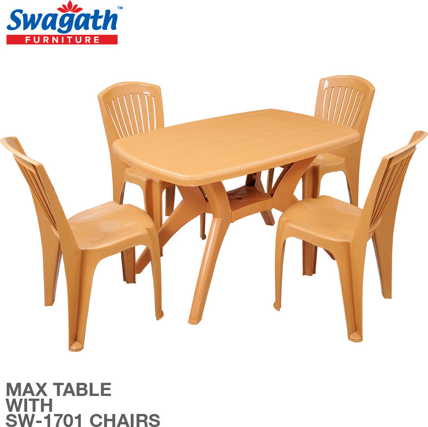 Plastic dining table set price list clearance