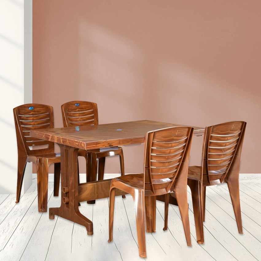 Nilkamal Ultima Plastic 4 Seater Dining Set Price in India Buy Nilkamal Ultima Plastic 4 Seater Dining Set online at Flipkart