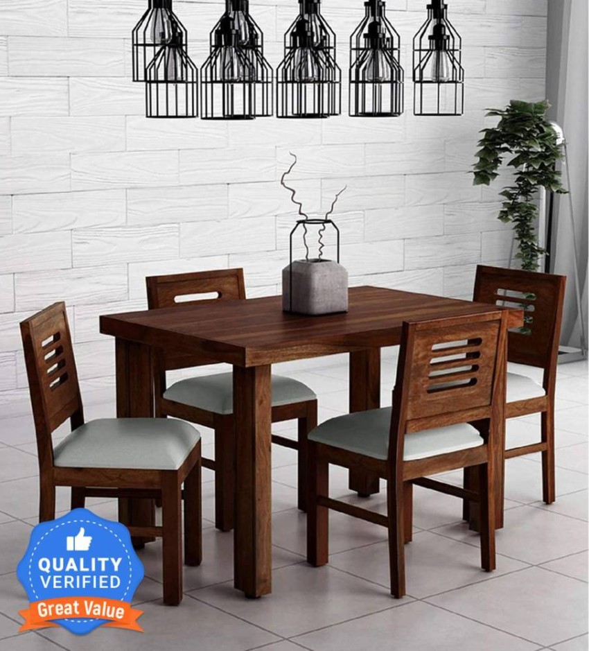 Sheesham wood dining online table set 4 seater