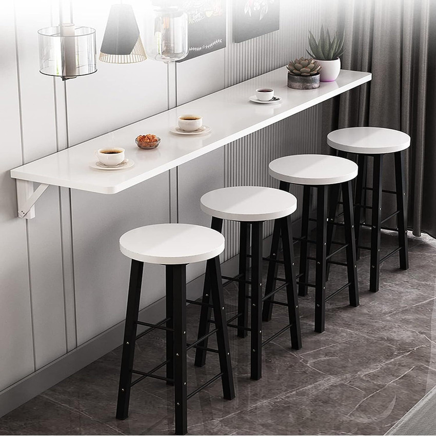 Wall mounted 4 seater dining table discount