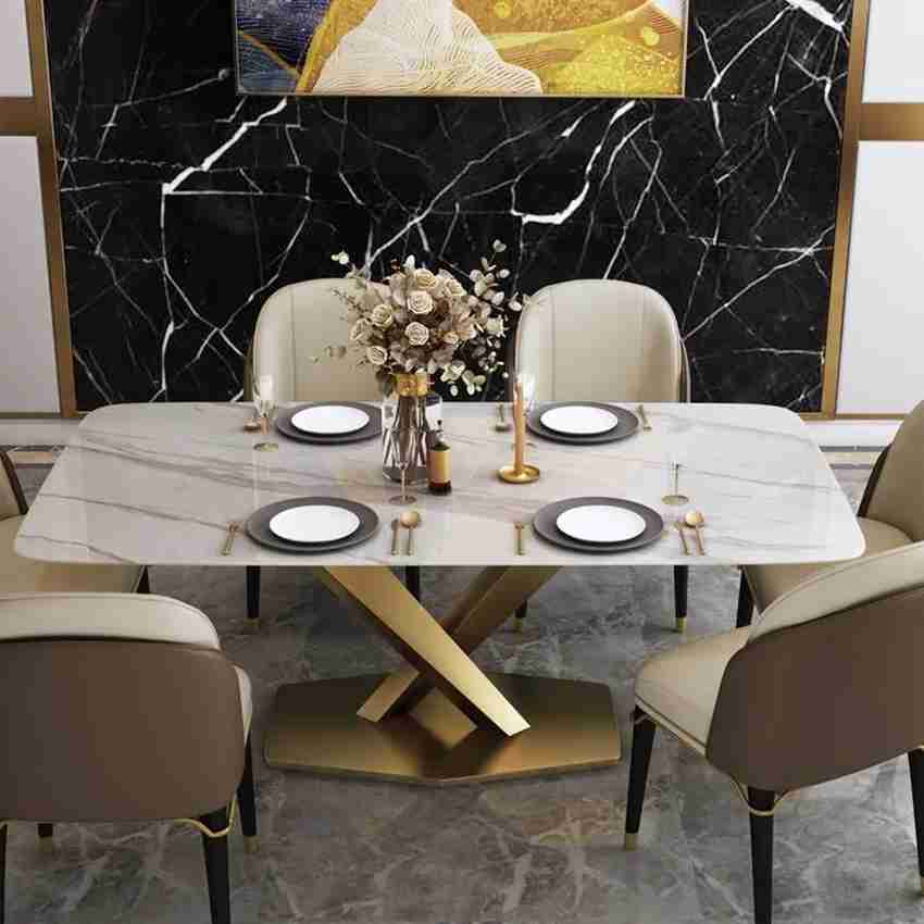 Marble top dining table 6 2025 seater