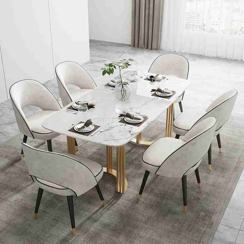 Marble dining table discount 6 seater price