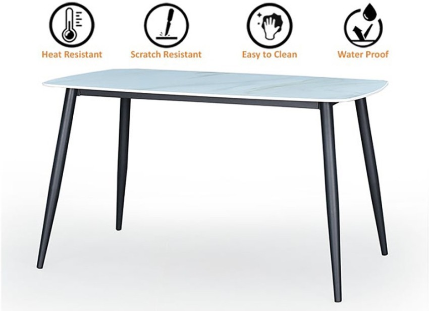 RoyalOak Glass 4 Seater Dining Table Price in India Buy RoyalOak