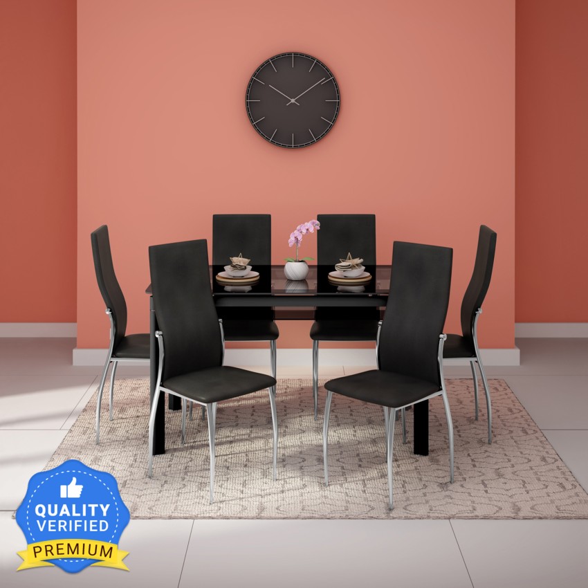 Dining table deals 6 seater godrej