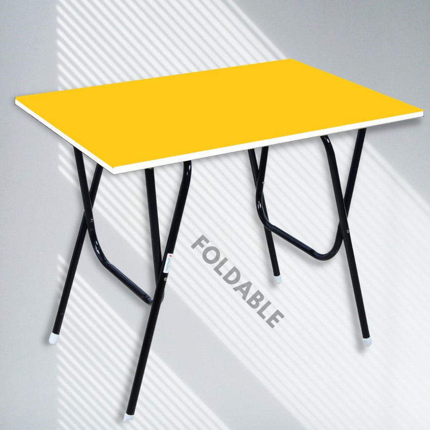Yellow folding best sale table