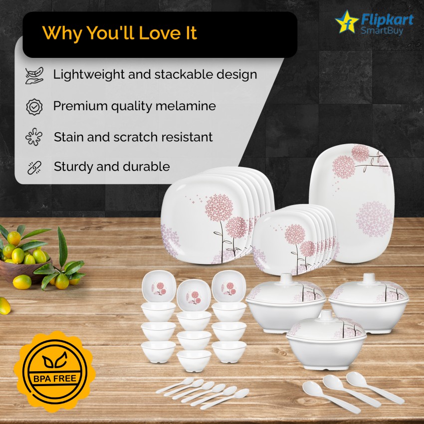 Flipkart kitchen dinner set hotsell