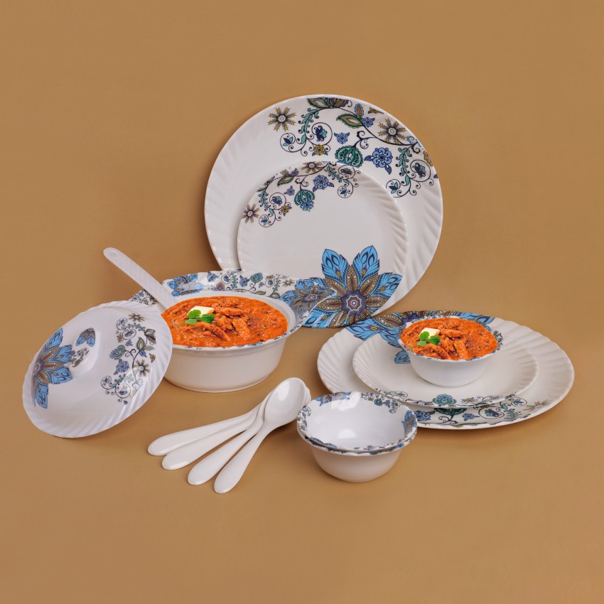 Transparent dinner outlet set